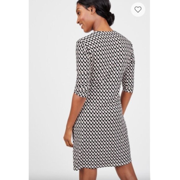 NEW Laundry by Shelli Segal for Le Tote Patterned Faux Wrap Dress Sz. - Picture 3 of 4